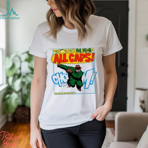 mf doom all caps t shirt