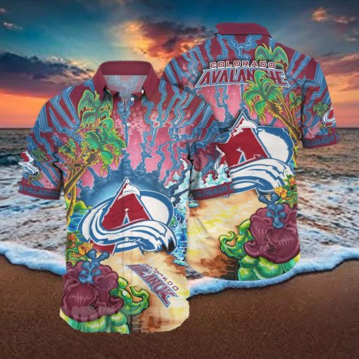 olorado Avalanche NHL Floral 3D All Over Printed Hawaiian Shirt