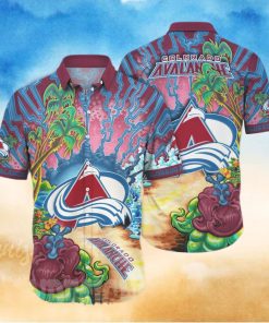 olorado Avalanche NHL Floral 3D All Over Printed Hawaiian Shirt