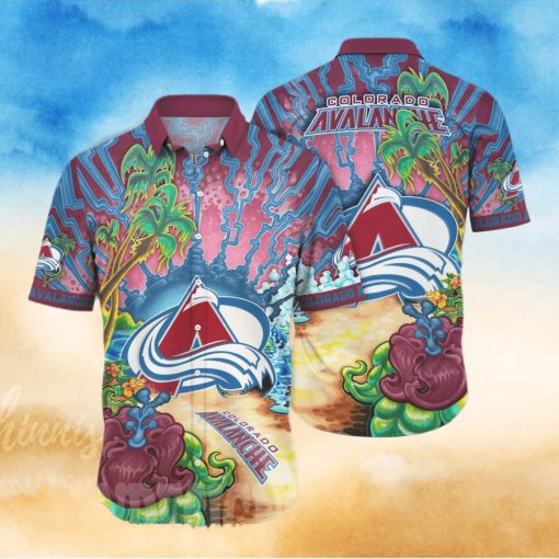 olorado Avalanche NHL Floral 3D All Over Printed Hawaiian Shirt