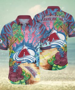 olorado Avalanche NHL Floral 3D All Over Printed Hawaiian Shirt