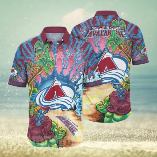 olorado Avalanche NHL Floral 3D All Over Printed Hawaiian Shirt