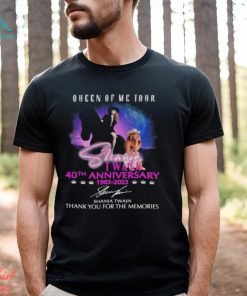 queen of me tour 40th anniversary 1983 2023 shania twain thank you for the memories shirt