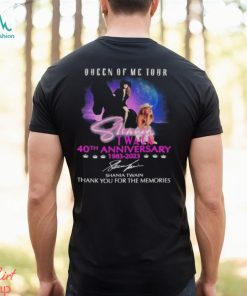 queen of me tour 40th anniversary 1983 2023 shania twain thank you for the memories shirt