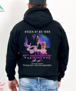 queen of me tour 40th anniversary 1983 2023 shania twain thank you for the memories shirt