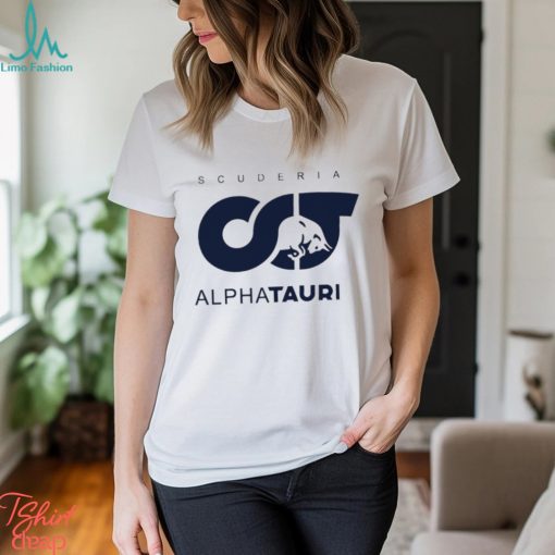 scuderia alphatauri logo shirt shirt trang