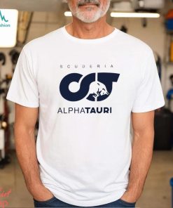 scuderia alphatauri logo shirt shirt trang