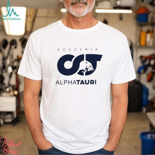 scuderia alphatauri logo shirt shirt trang