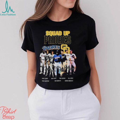 squad Up Padres All Players Signatures shirt