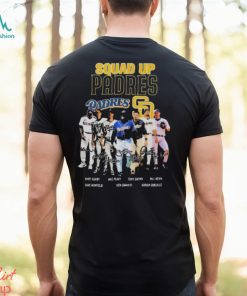 squad Up Padres All Players Signatures shirt