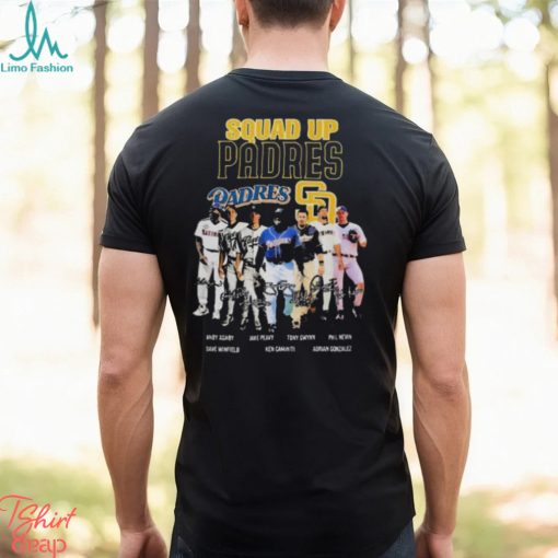 squad Up Padres All Players Signatures shirt