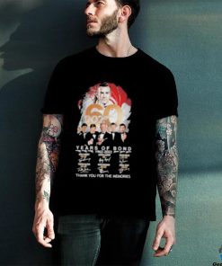 007 60 years of Bond 1962 2022 thank you for the memories signatures shirt