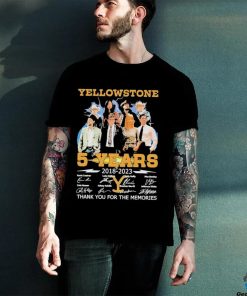 05 Years Anniversary Of Yellowstone 2018 2023 Thank You For The Memories Signatures Shirt