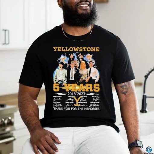 05 Years Anniversary Of Yellowstone 2018 2023 Thank You For The Memories Signatures Shirt