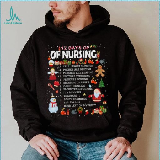 12 Days Of Nursing Christmas T Shirt