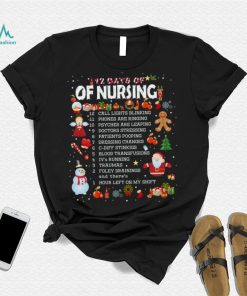 12 Days Of Nursing Christmas T Shirt