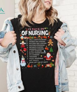 12 Days Of Nursing Christmas T Shirt