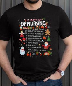 12 Days Of Nursing Christmas T Shirt