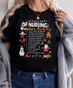 12 Days Of Nursing Christmas T Shirt