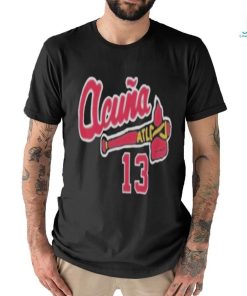 13 atlanta braves acuna baseball shirt