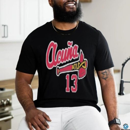 13 atlanta braves acuna baseball shirt