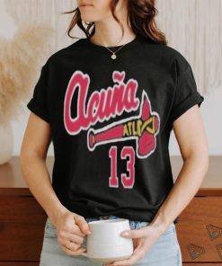 13 atlanta braves acuna baseball shirt