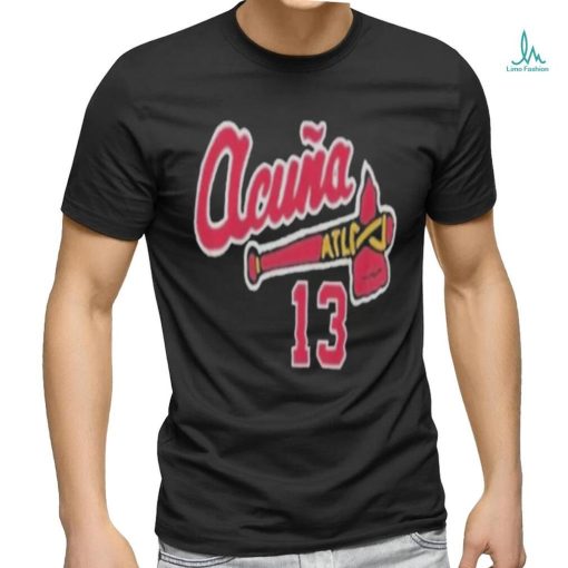 13 atlanta braves acuna baseball shirt