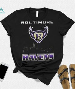 1996 Baltimore Ravens skyline city vintage shirt