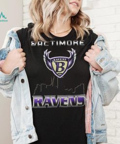 1996 Baltimore Ravens skyline city vintage shirt