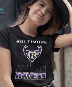 1996 Baltimore Ravens skyline city vintage shirt