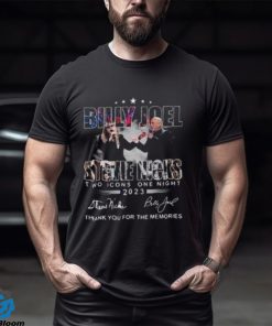 2023 Billy Joel Stevie Nick Two Icons One Night Shirt, Billy Joel Stevie Nick Signatures Shirt, Stevie Nicks Tour 2023 Merch