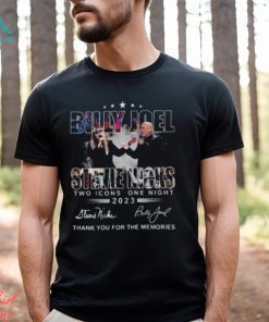 2023 Billy Joel Stevie Nick Two Icons One Night Shirt, Billy Joel Stevie Nick Signatures Shirt, Stevie Nicks Tour 2023 Merch