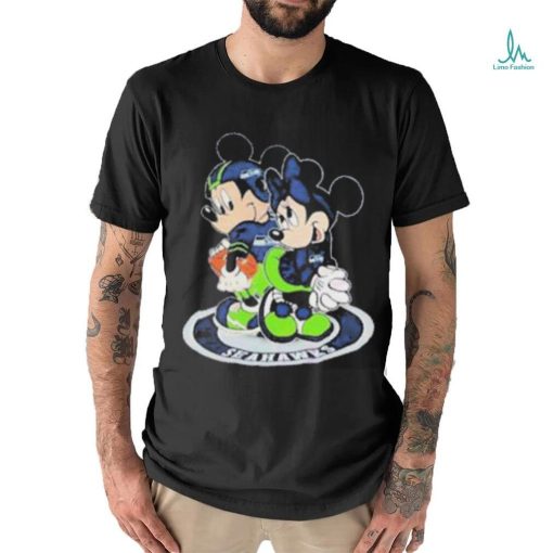 2023 NFL Seattle Seahawks Mickey Mouse And Minnie Mouse Shirt