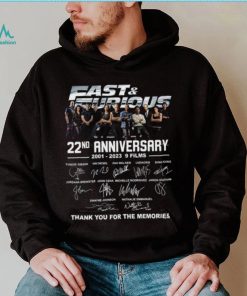 22nd Anniversary 2001 2023 Thank You For The Memories Fan T Shirt