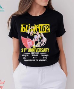 31st Anniversary 1992 2023 Blink 182 Band Thank You For The Memories Signatures Shirt