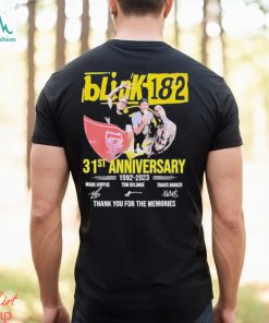 31st Anniversary 1992 2023 Blink 182 Band Thank You For The Memories Signatures Shirt