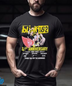 31st Anniversary 1992 2023 Blink 182 Band Thank You For The Memories Signatures Shirt