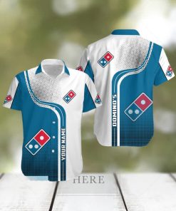 3D All Over Printed Domino’s Pizza Unique Hawaiian Shirt Best Summer Gift Custom Name