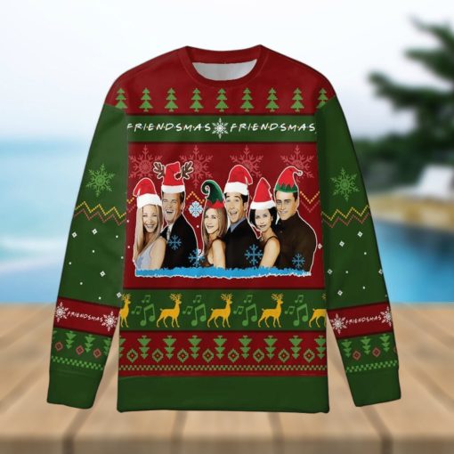 3D Print Friends Ugly Christmas Sweater Christmas Gift For Men And Women