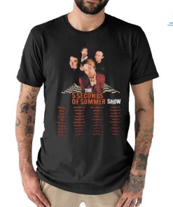 5 Seconds Of Summer 5SOS World Tour 2023 2024 Short Sleeve T Shirt