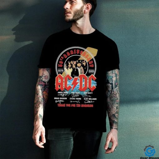 50th Anniversary 1979 2023 ACDC Thank You for the memories signatures shirt