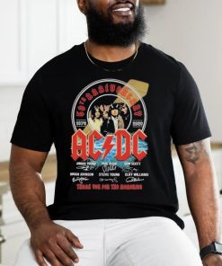 50th Anniversary 1979 2023 ACDC Thank You for the memories signatures shirt