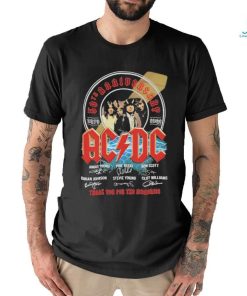 50th Anniversary 1979 2023 ACDC Thank You for the memories signatures shirt