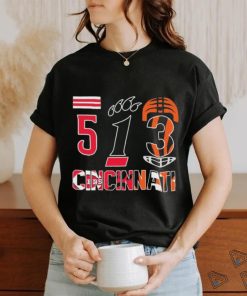 513 cincinnati sports teams logo reds and bengals shirt