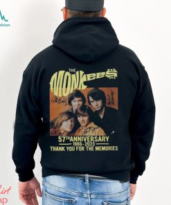 57Th Anniversary 1966 2023 Signatures The Monkees T Shirt Band Shirt Unisex Hoodie