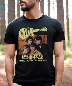 57Th Anniversary 1966 2023 Signatures The Monkees T Shirt Band Shirt Unisex Hoodie