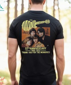 57Th Anniversary 1966 2023 Signatures The Monkees T Shirt Band Shirt Unisex Hoodie