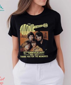 57Th Anniversary 1966 2023 Signatures The Monkees T Shirt Band Shirt Unisex Hoodie