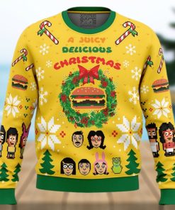 A Juicy Delicious Christmas Bob’s Burgers Ugly Christmas Sweater