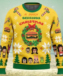 A Juicy Delicious Christmas Bob’s Burgers Ugly Christmas Sweater